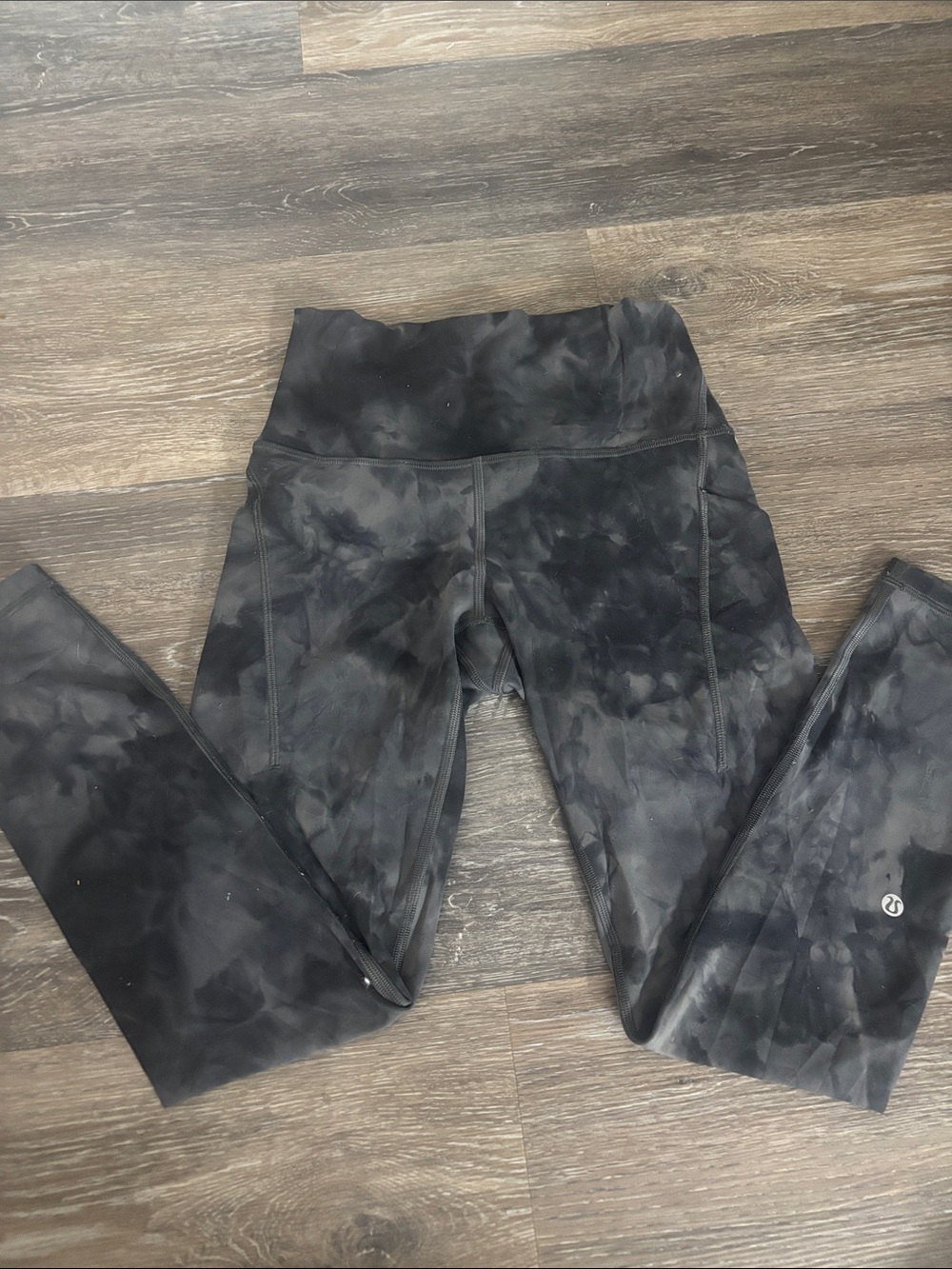 lululemon athletica Black Tie-Dye High-Rise Leggings